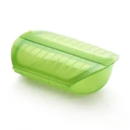 Estuche vapor con bandeja 3-4 pax verde lekue