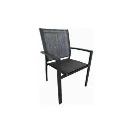 Sillon aluminio textilene antracita/gris import