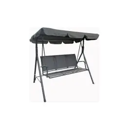 Balancin acero texilene 3 plazas gris antracita import