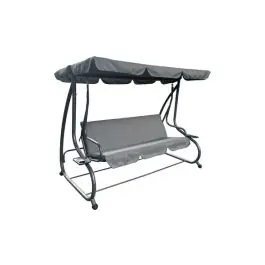 Balancin cama relax 3 plazas gris antracita import