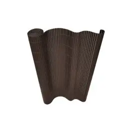 Cañizo pvc doble cara 14 mm 1 x 3 m marron natuur