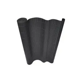 Cañizo pvc doble cara 14 mm 2 x 3 m antracita natuur