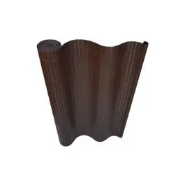Cañizo pvc reforzado 2 tabiques 19 mm 2 x 3 m chocolate natuur