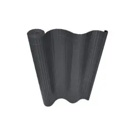 Cañizo pvc reforzado 2 tabiques 19 mm 1,5 m x 3 m antracita natuur