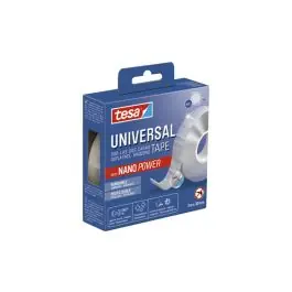 Cinta doble cara universal removible nano power 3 m x 30 mm transparente tesa tape