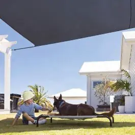 Toldo vela sombreo cuadrado heatshield 180 gr 3,6 x 3,6 antracita coolaroo