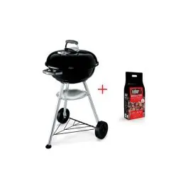 Barbacoa carbon compact kettel 47 regalo 3 kg briquetas weber