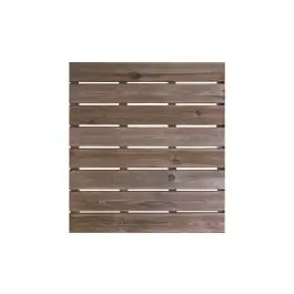 Loseta madera ranurada maya 100 x 100 cm marron forest
