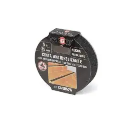 Cinta antideslizante 5 m x 25 mm negro target