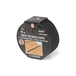 Cinta antideslizante 5 m x 50 mm negro target