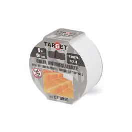 Cinta antideslizante 5 m x 50 mm transparente target