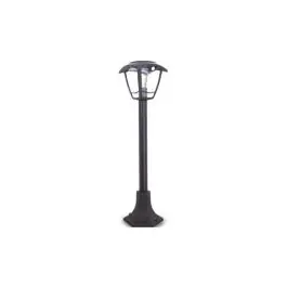 Farola solar retro negra led 1110mm ip44, sensor de movimiento bombilla 400 lm 3000k incluida xanlite