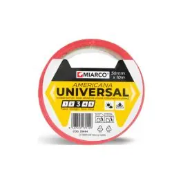 Cinta americana universal 10 m x 50 mm rojo miarco