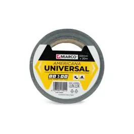Cinta americana universal 30 m x 50 mm negro miarco
