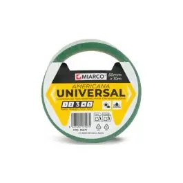 Cinta americana universal 10 m x 50 mm verde miarco