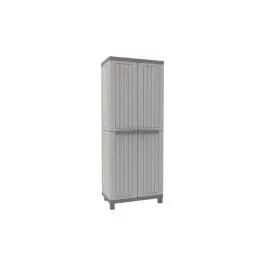Armario resina escobero 2 puertas c-wood 68x39x170cm terry