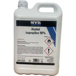 Alcohol isopropilico 98% 5 l nivel