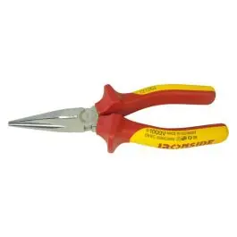 Alicate boca semi redonda con cortante 1000 v 160 mm mango bicomponente ironside