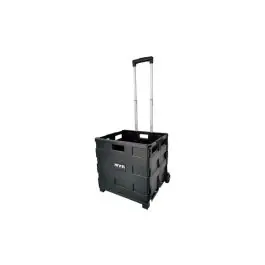 Carro caja plegable negro 42 x 37 x 40,5 cm nivel - Box plus