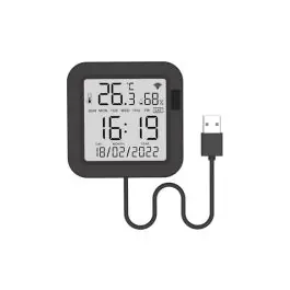 Control remoto ir universal con sensor temperatura y humedad compatible aire acondicionado display fecha hora energeeks