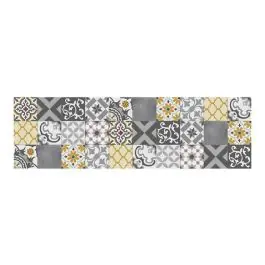 Alfombra vinilica croma patch gris ambar 60x200 cm stor planet