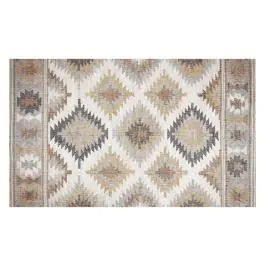 Alfombra vinilica estampada kilim grises 45x75cm stor planet