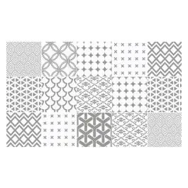 Alfombra vinilica estampada patch textil 45x75cm stor planet