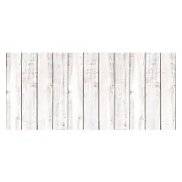 Alfombra vinilica estampada madera blanca 50x110cm stor planet