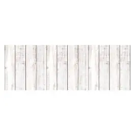 Alfombra vinilica estampada madera blanca 50x140cm stor planet