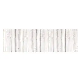 Alfombra vinilica estampada madera blanca 60x200cm stor planet