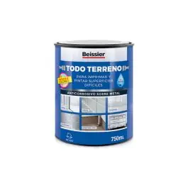 Imprimacion al agua multiusos todo terreno 750 ml gris beissier
