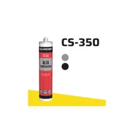 Silicona alta temperatura cs-350 290 ml negro quiadsa