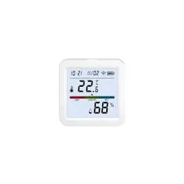 Sensor wifi de temperatura y humedad energeeks con pantalla sobremesa o pared
