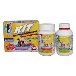 Cloro + antialgas para minipiscina 500gr + 500ml hipool - pqs