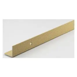 Canto peldaño aluminio tornillo 2m 4,2x2,6cm oro arcansas