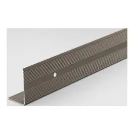 Canto peldaño aluminio tornillo 2m 4,2x2,6cm plata arcansas