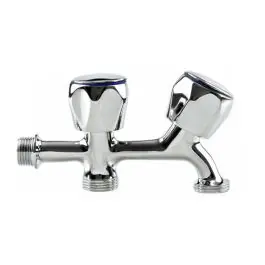 Grifo lavadora doble v/laton 1/2 x 3/4 x 3/4 artic