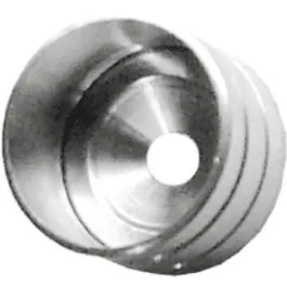 Casquillo tubo armario niquel 16mm 100uds micel