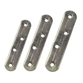 Placa ensamble recto acero bicromatado 40x16mm 100uds micel