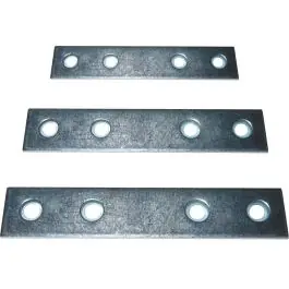 Placa ensamble recto acero cincado 60x15mm 100uds micel