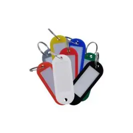 Portaetiqueta llaves plastico surtido 100uds micel
