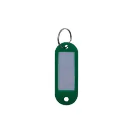 Portaetiqueta llaves plastico verde 100uds micel