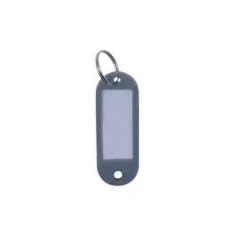 Portaetiqueta llaves plastico gris 100uds micel