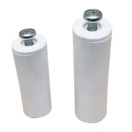 Tope persiana 40mm blanco 25uds micel