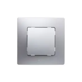 Pulsador plata serie niloe legrand