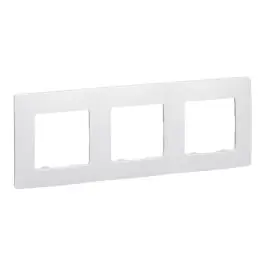 Marco 3 elementos blanco serie niloe legrand