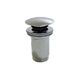 Valvula click-clack larga roscada laton cromado grande hidrotecnoagua