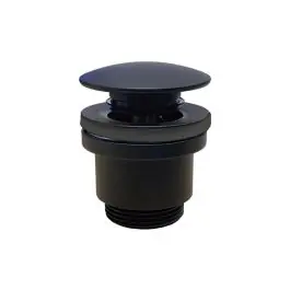 Valvula click-clack laton negro grande (black level) hidrotecnoagua