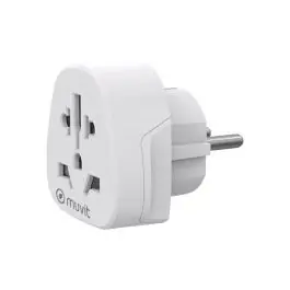 Adaptador universal para viaje blanco muvit