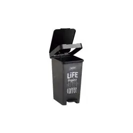 Cubo con pedal smart 25l reciclaje deco pizarra-26x36x47cm tatay
